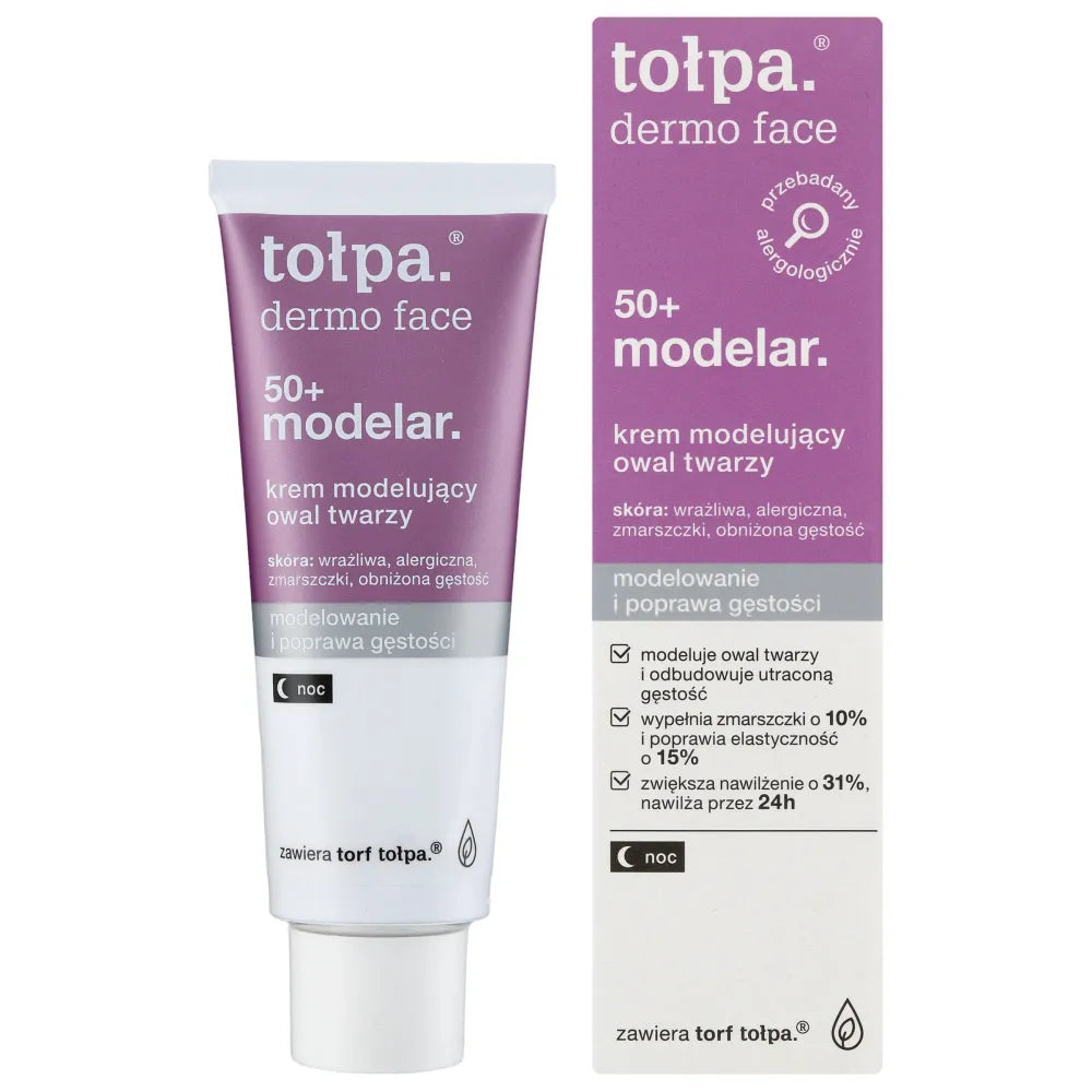 TOŁPA Dermo Face Modelar 50+ Naktinis veido kontūravimo kremas 40 ml - Kosmetika