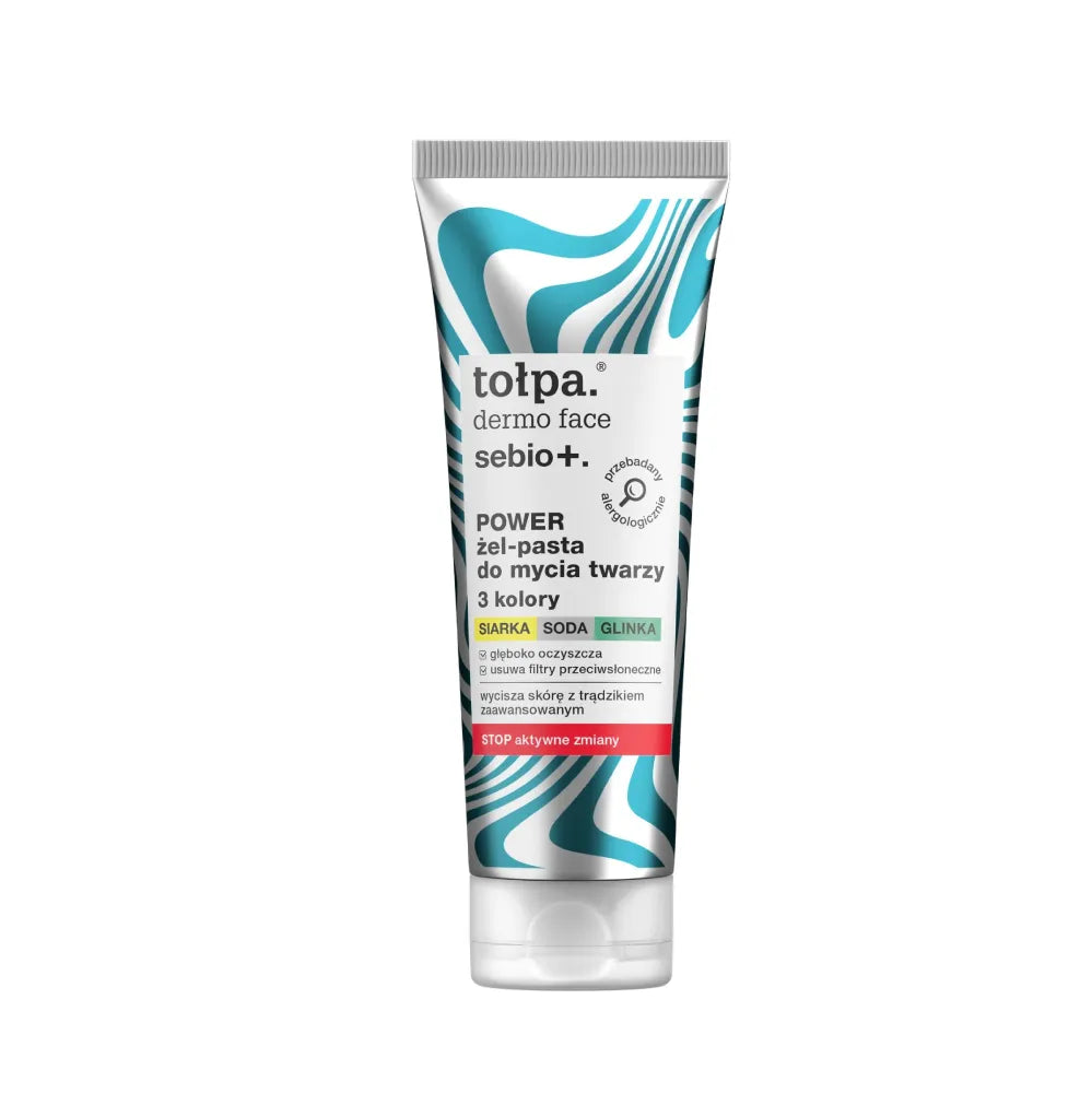 TOŁPA Dermo Face Sebio Power Gel - wash paste - 3 colors 100 ml - Kosmetika