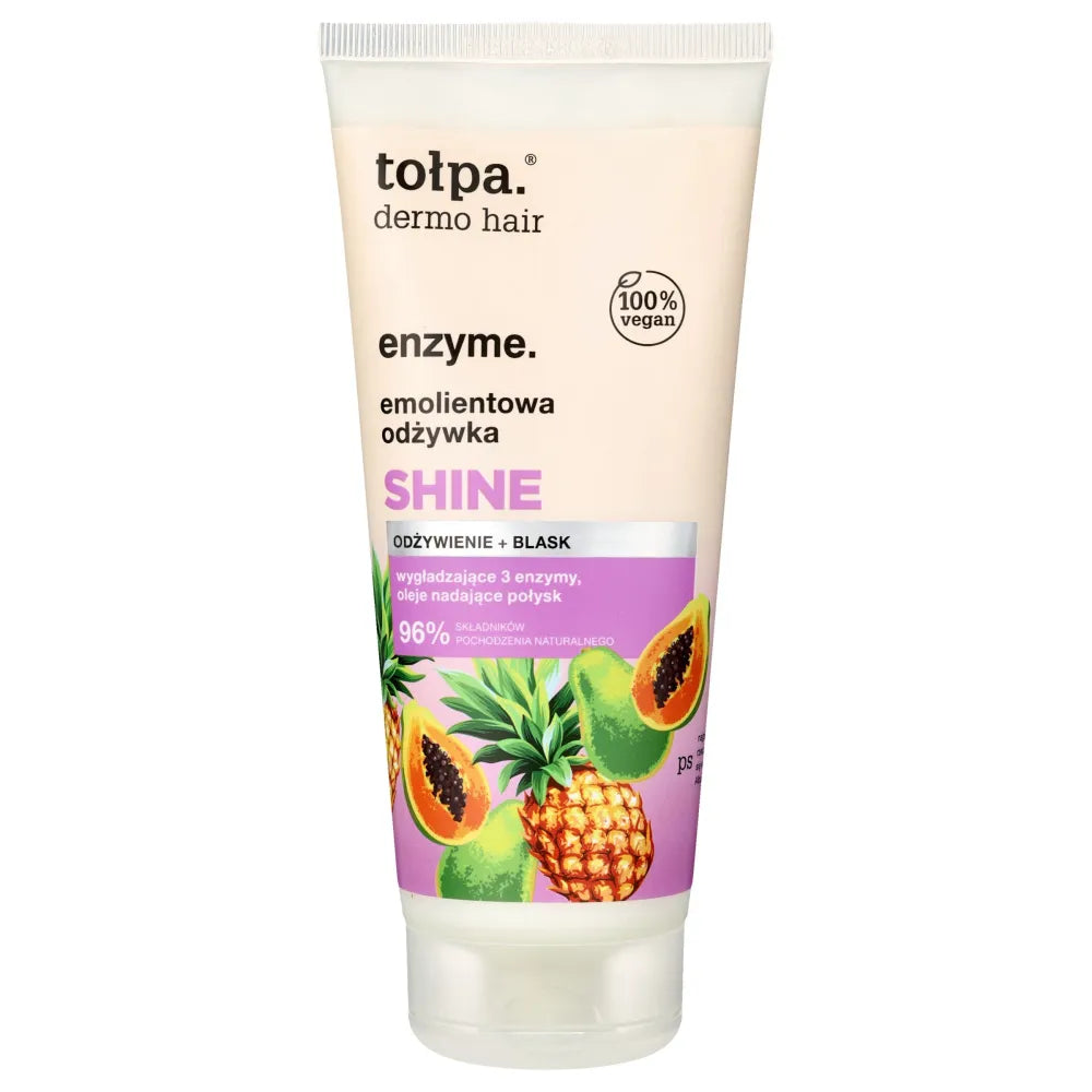 TOŁPA Dermo Hair Enzyme Emollient Conditioner plaukams - maitinimas ir blizgesys 200 ml - Kosmetika