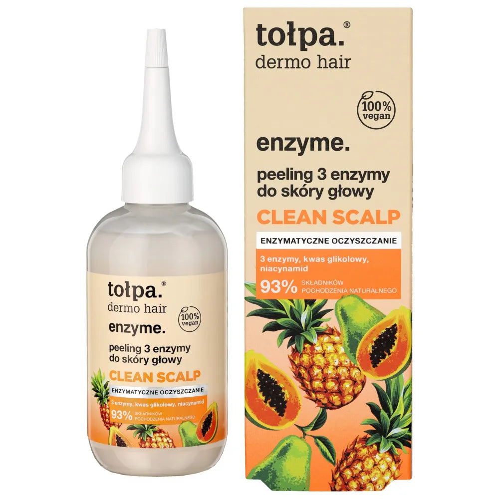 TOŁPA Dermo Hair Enzyme Peeling 3 fermentai galvos odai Švari oda 100 ml - Kosmetika
