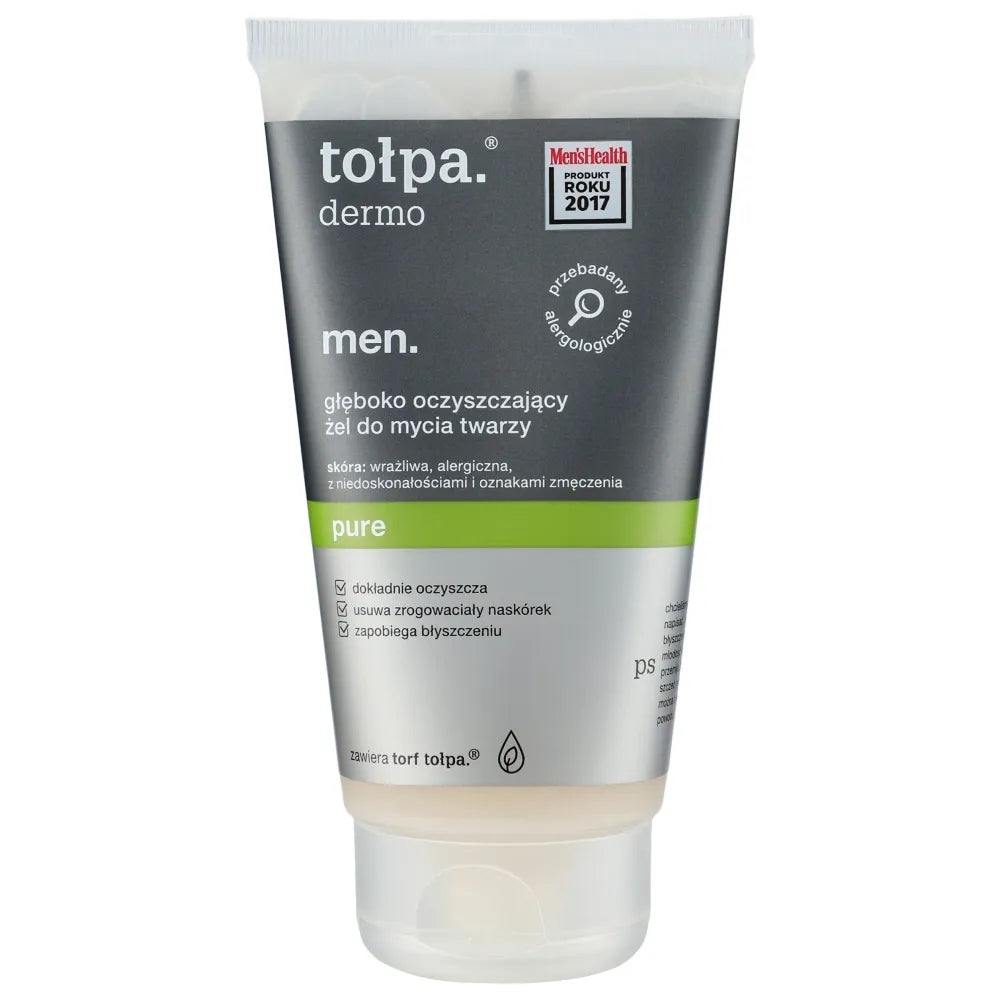 TOŁPA Dermo Men Giliai valantis veido prausiklis Gelis Purus 150 ml - Kosmetika