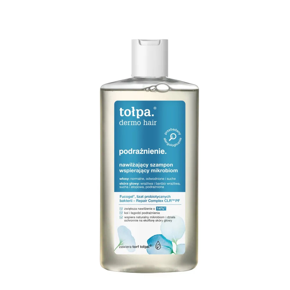 TOŁPA Dermo Plaukų dirginimo drėkinamasis šampūnas palaikantis mikrobiomą 250 ml - Kosmetika