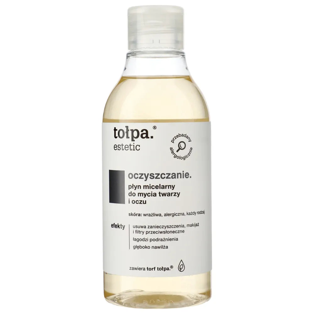 TOŁPA Estetic valomasis micelinis skystis veidui ir akims - hialurono 300 ml - Kosmetika