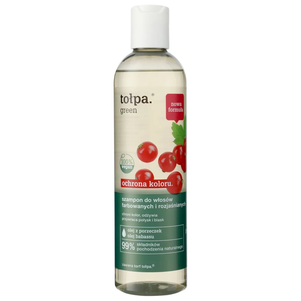 TOŁPA Green Color Protection Shampoo skirtas dažytiems ir šviesintiems plaukams 300 ml - Kosmetika