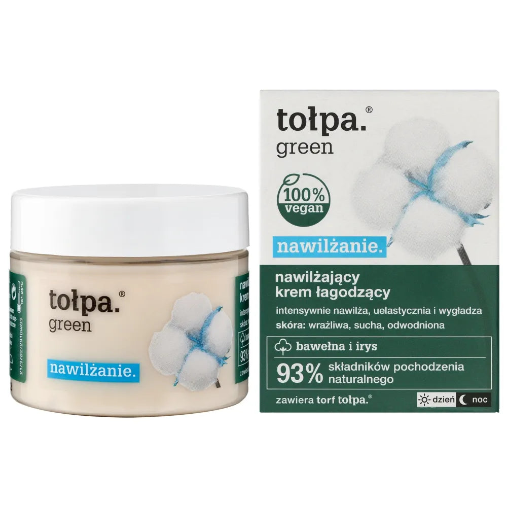 TOŁPA Green Drėkinamasis Raminantis Kremas 50 ml - Kosmetika
