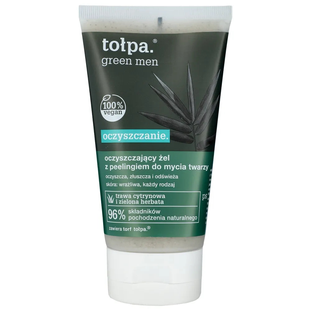 TOŁPA Green Men Veido prausiklis su pilingu - valantis 150 ml - Kosmetika