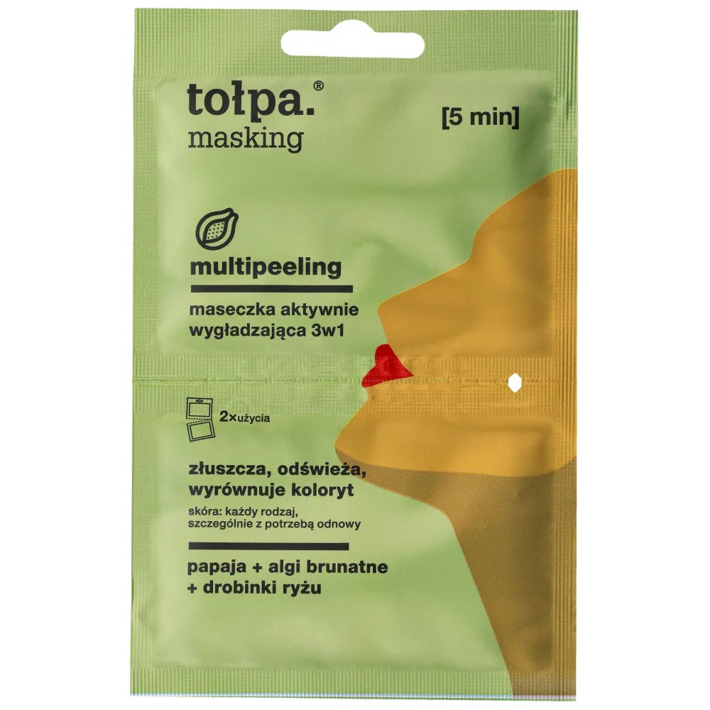 TOŁPA Masking Aktyviai glotninanti kaukė 3in1 - multi-peeling 5ml x 2 - Kosmetika