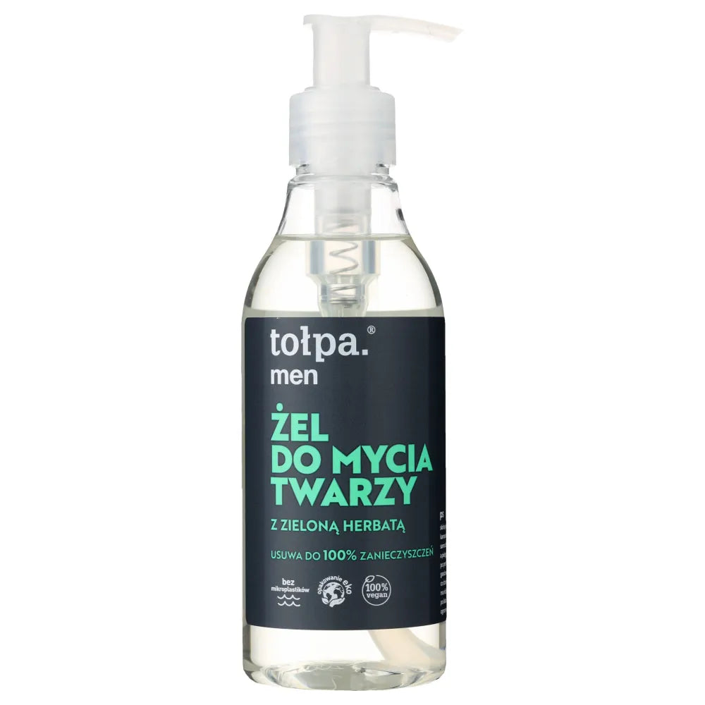 TOŁPA Men Veido valymo gelis su žalia arbata 195 ml - Kosmetika