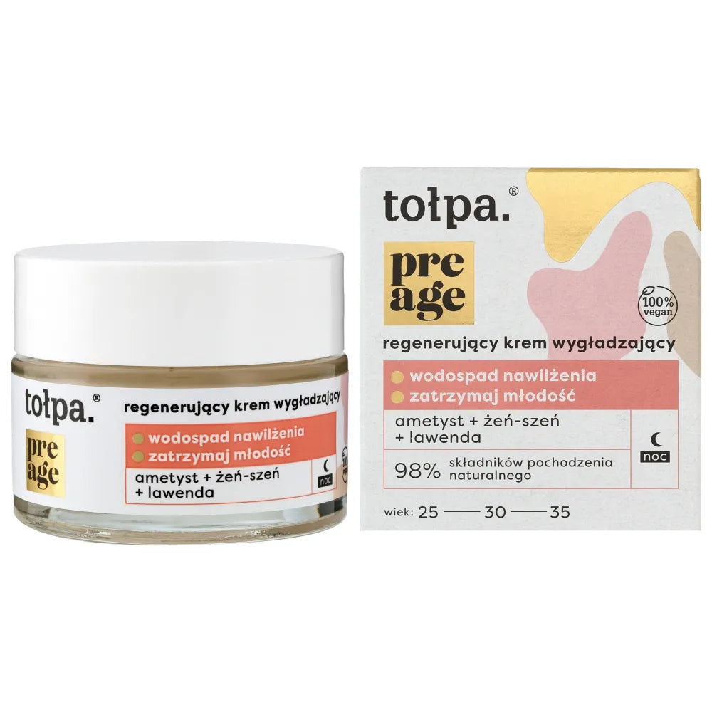 TOŁPA Pre Age Regeneruojantis Lyginantis Naktinis Kremas 50 ml - Kosmetika