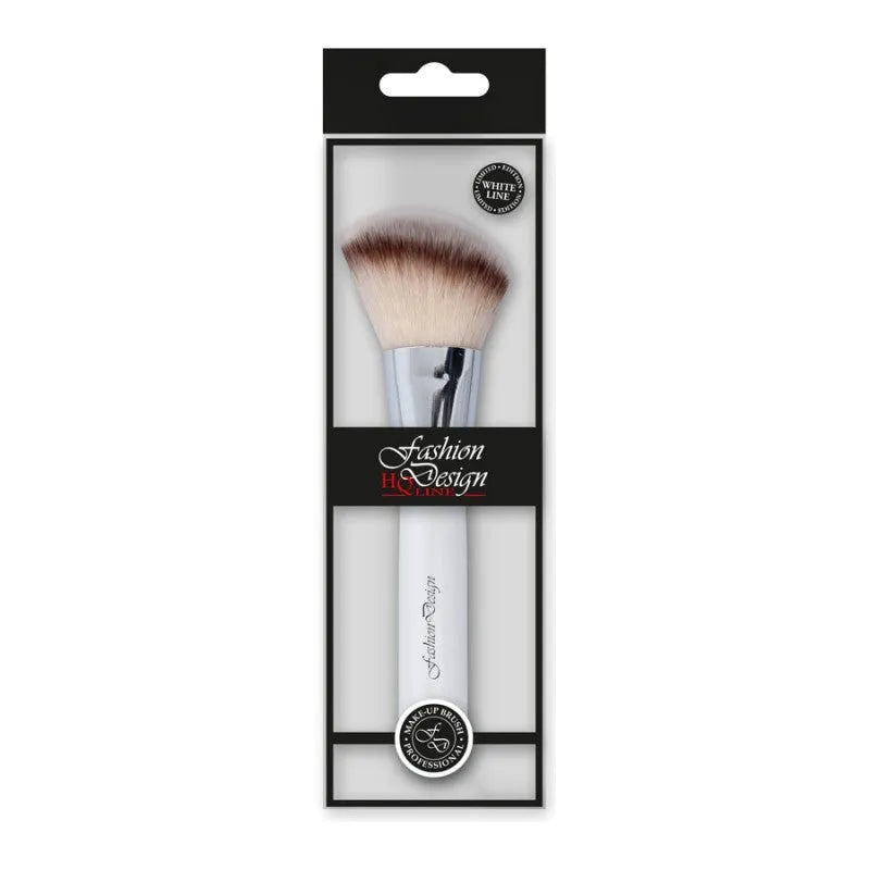 Top Choice Fashion Design White Line Blush Brush (37184) 1vnt - Kosmetika