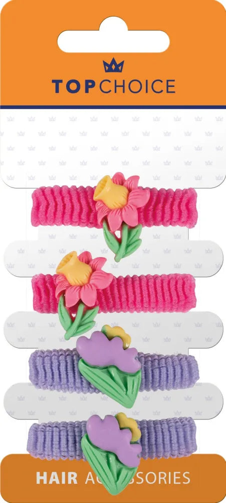 Top Choice Hair bands (26669) 1 pakelis - 4 vnt. - Kosmetika