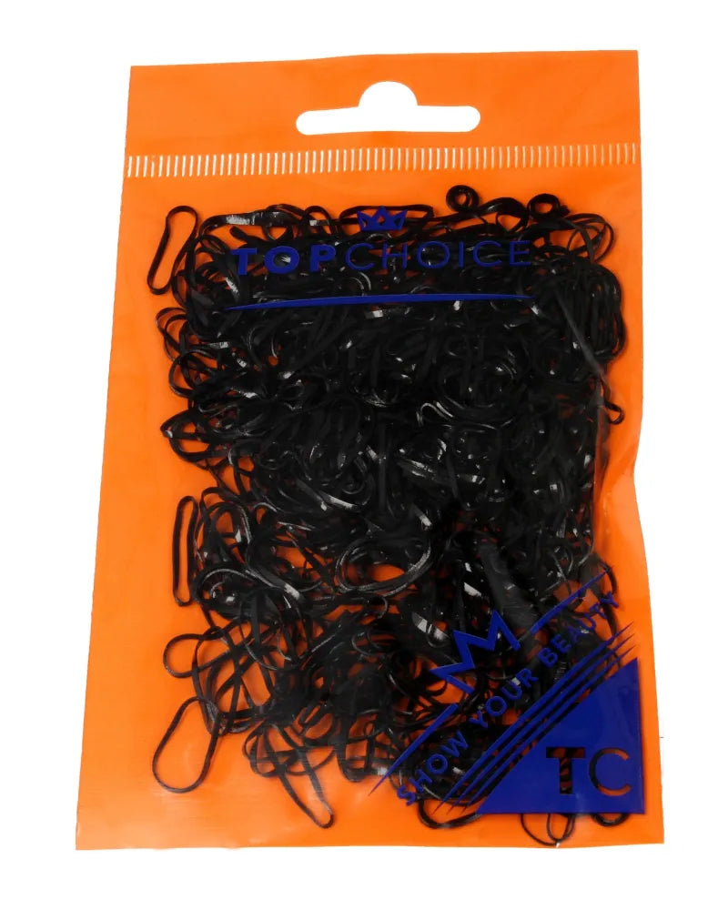 Top Choice Hair bands black (22722) 1 pakas - 500 vnt. - Kosmetika