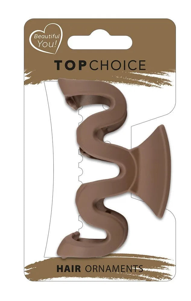 TOP CHOICE Hair clip L - Matinis kaspinas (20209) 1 vnt. - spalvų mišinys - Kosmetika