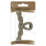 TOP CHOICE Hair clip L - Matinis kaspinas (20254) 1 vnt. - spalvų mišinys - Kosmetika