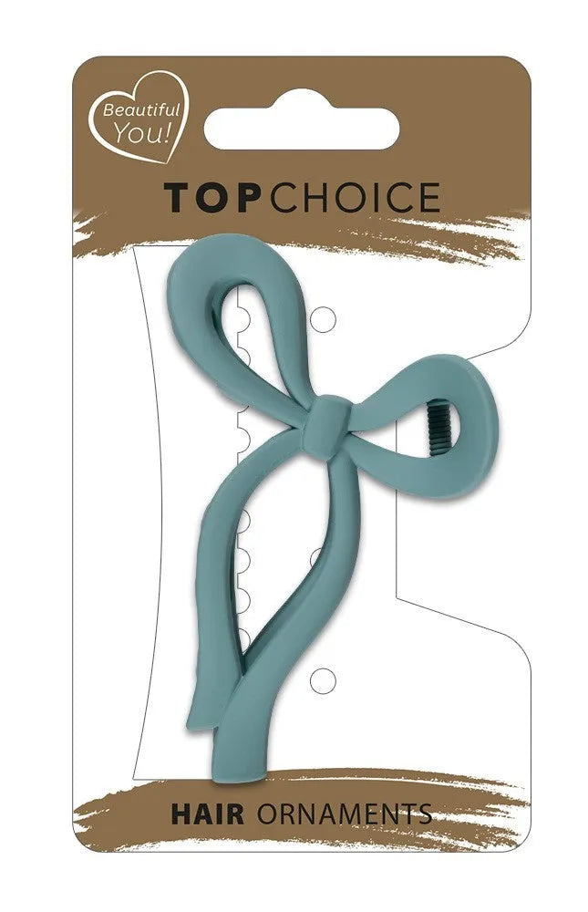TOP CHOICE Hair clip L - Matinis kaspinas (20278) 1 vnt. - spalvų mišinys - Kosmetika