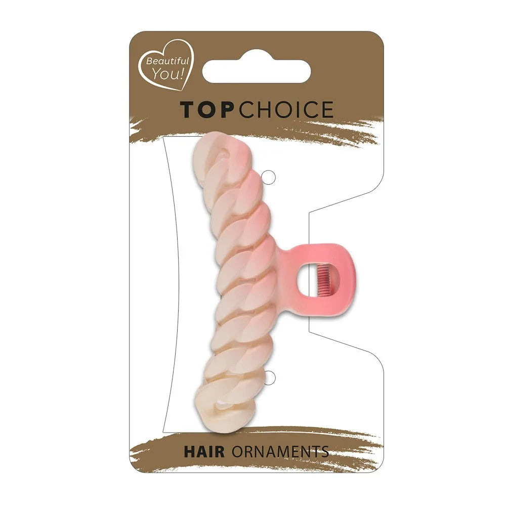 TOP CHOICE Matte hair clip (28304) 1 vnt. - spalvų mišinys - Kosmetika