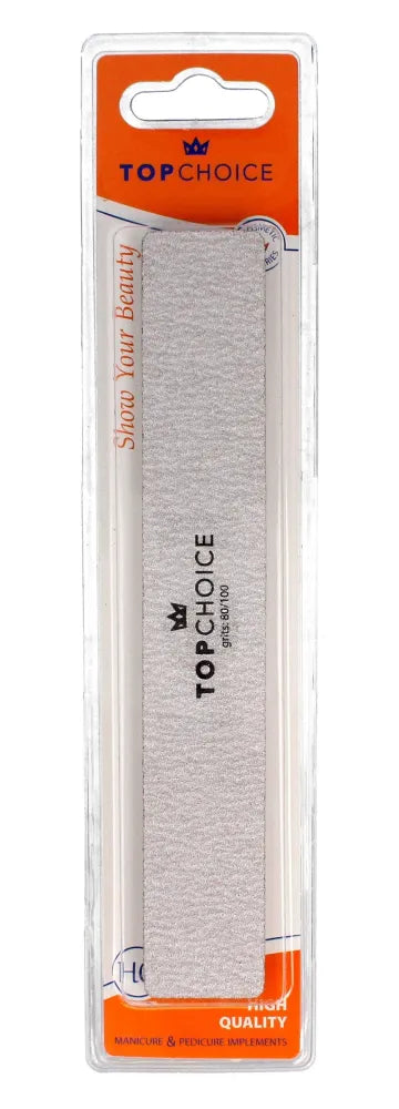 Top Choice Nagų dildė 2-funkcija 80/100 stačiakampė 18cm 1vnt - Higiena