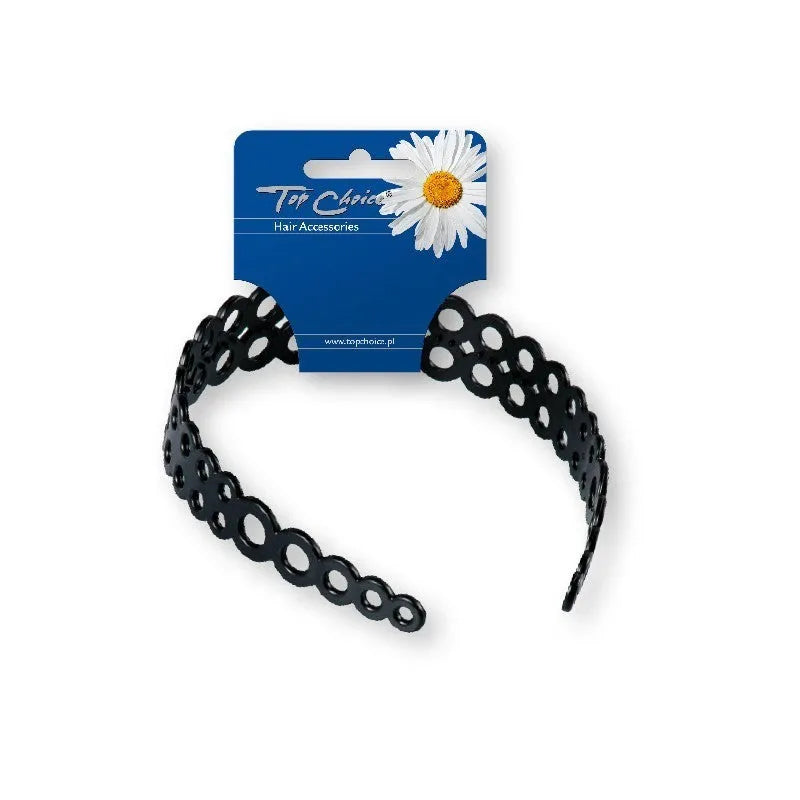 Top Choice Openwork hair band - juodas (27840) 1 vnt - Kosmetika