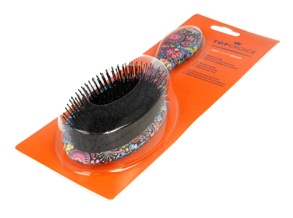Top Choice Soft Touch Pattern hairbrush (63961) 1 vnt. - Kosmetika