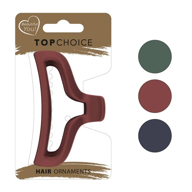 TOP CHOICE Trendy hair buckle (26874) 1 pcs. - mix colors - Kosmetika