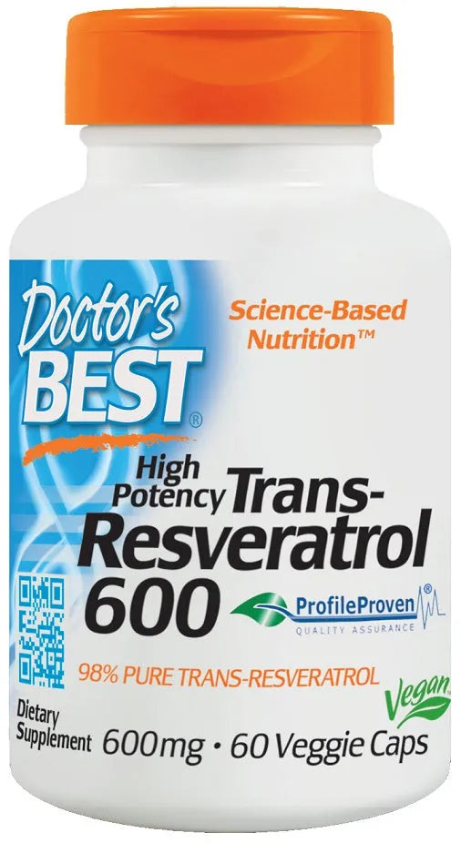 Trans-Resveratrol 600 600mg - 60 vcaps - Doctor’s Best - Papildai