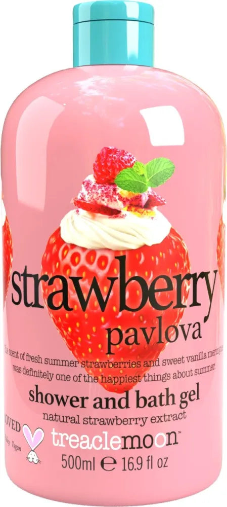 TREACLEMOON Strawberry Pavlova Gel ir Vonios Skystis 500 ml - Kosmetika