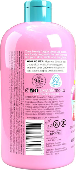 TREACLEMOON Vanilla Raspberry Gelato Shower and Bath Gel 500ml - Kosmetika