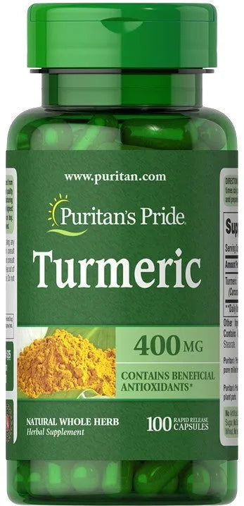 Turmeric 400mg - 100 caps - Puritan’s Pride - Papildai