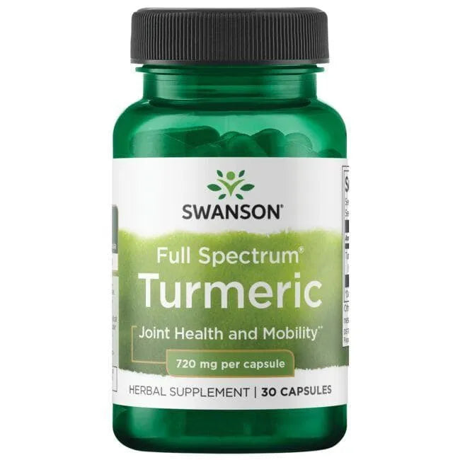 Turmeric Full Spectrum - Ciberžolė - 720 mg - N30 - Swanson - Papildai