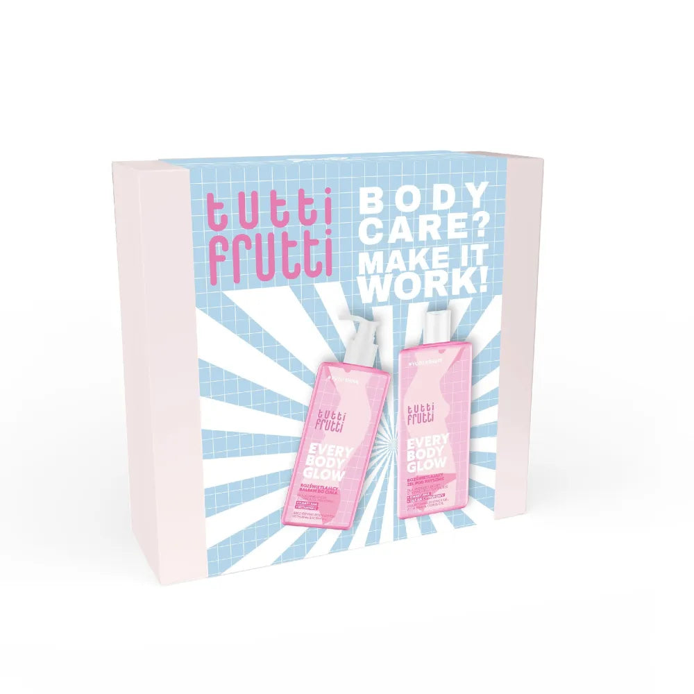 TUTTI FRUTTI Everybody Glow Gift Set (400 ml shower gel + 250 body lotion) - Kosmetika