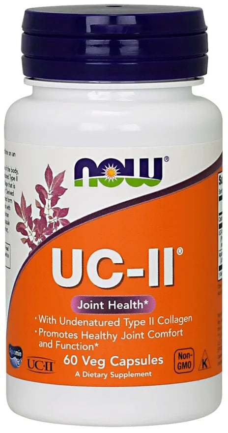 UC-II Undenatured Type II Collagen - 60 caps - NOW Foods - Papildai