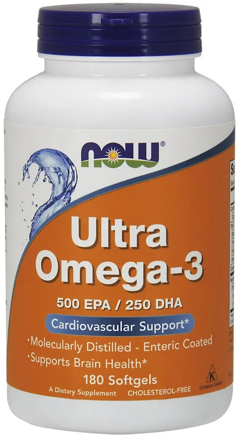 Ultra Omega-3 - 180 softgels - NOW Foods - Papildai