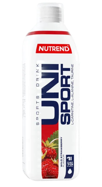 Unisport Wild Strawberry - 1000 ml - Nutrend - Sporto papildai