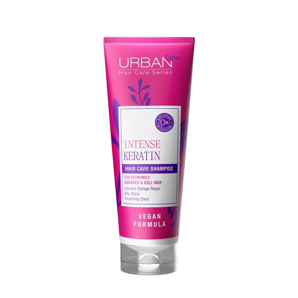 URBAN CARE Intense Keratin Shampoo labai pažeistiems plaukams 250ml - Kosmetika