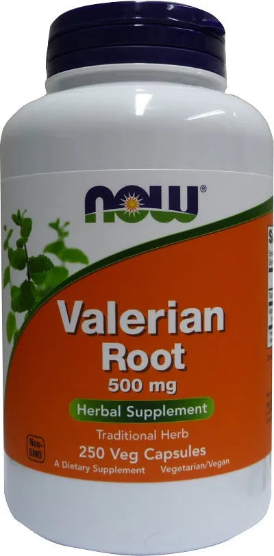 Valerian Root 500mg - 250 vcaps - NOW Foods - Papildai