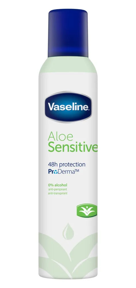 VASELINE Aloe Sensitive Antiperspirant 250 ml. - Higiena