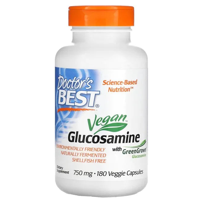 Vegan Glucosamine with GreenGrown 750mg - 180 vcaps - Doctor’s Best - Papildai