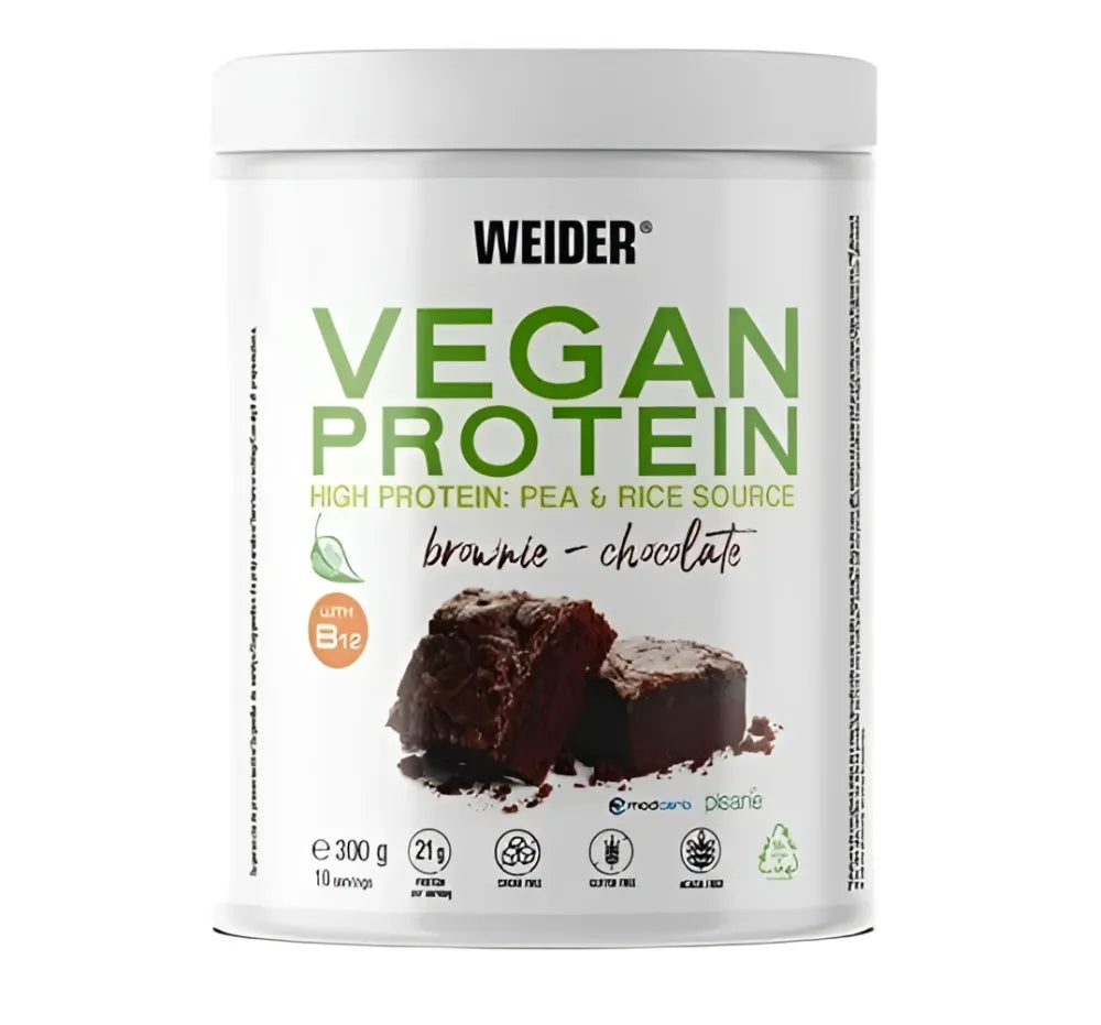 Vegan Protein Brownie Chocolate - 300g - Weider - Sporto papildai