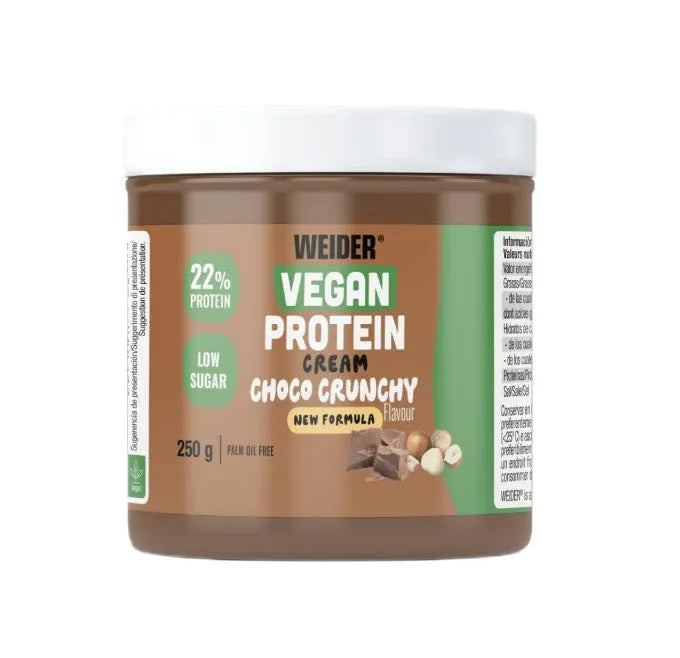 Vegan Protein Cream Choco Crunchy - 250g - Weider - Sporto papildai