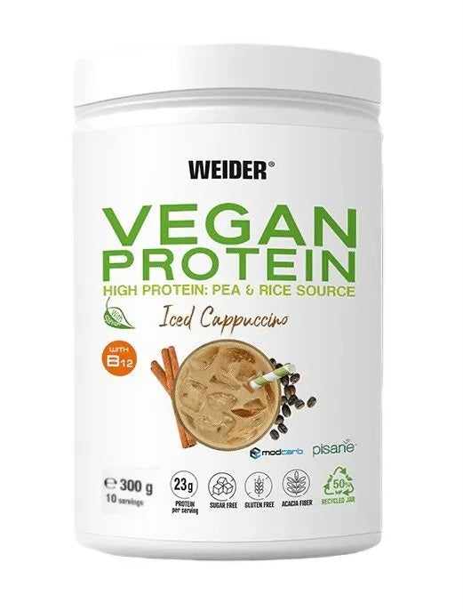 Vegan Protein Iced Cappuccino - 300g - Weider - Sporto papildai