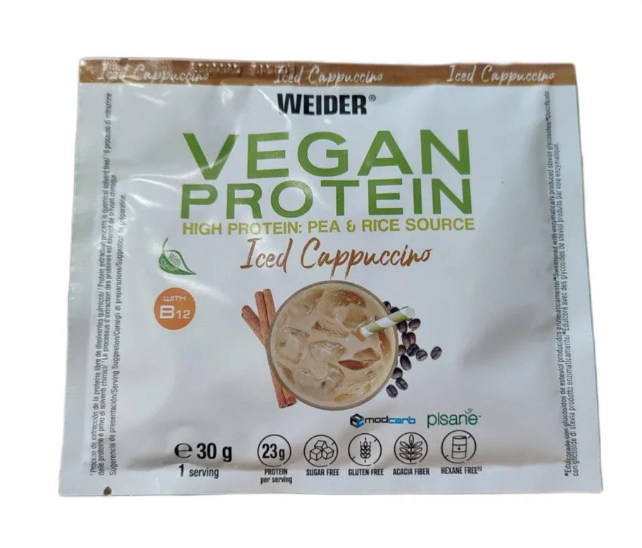 Vegan Protein Iced Cappuccino - 30g (1 serving) - Weider - Sporto papildai