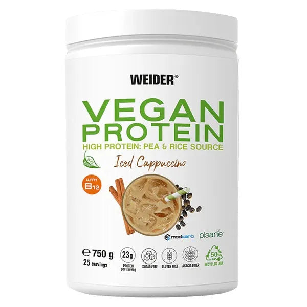 Vegan Protein Iced Cappuccino - 750g - Weider - Sporto papildai