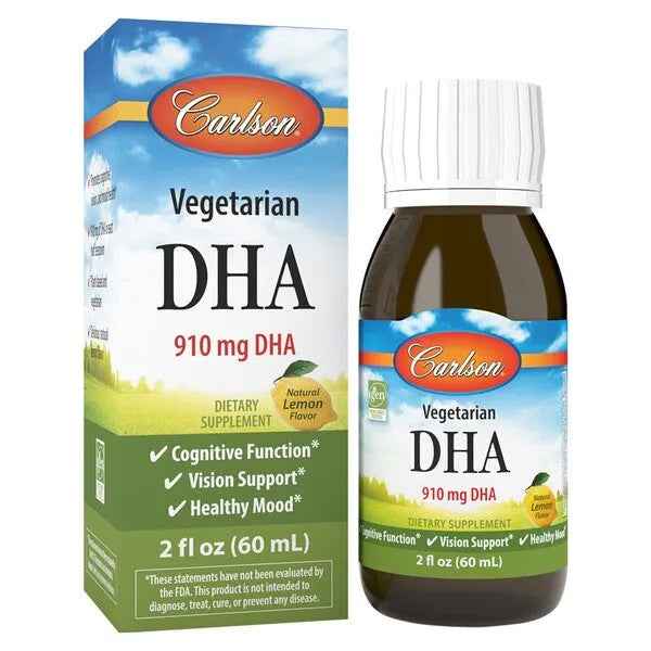 Vegetarian DHA Natural Lemon - 60 ml. - Carlson Labs - Papildai
