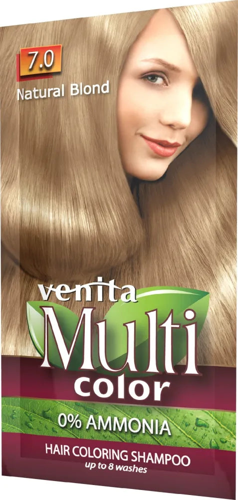 VENITA Multicolor Coloring šampūnas 7.0 Natūralus šviesus 40 g - Kosmetika