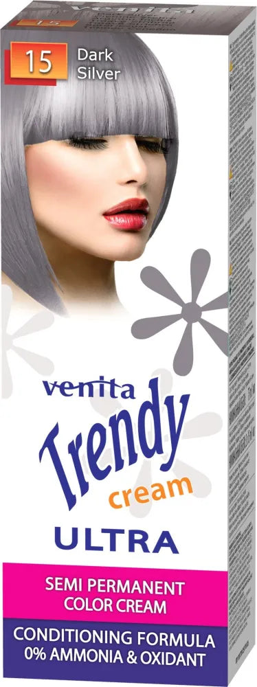 VENITA Trendy Kremas Tonikas plaukams nr. 15 tamsiai sidabrinis 75 ml - Kosmetika
