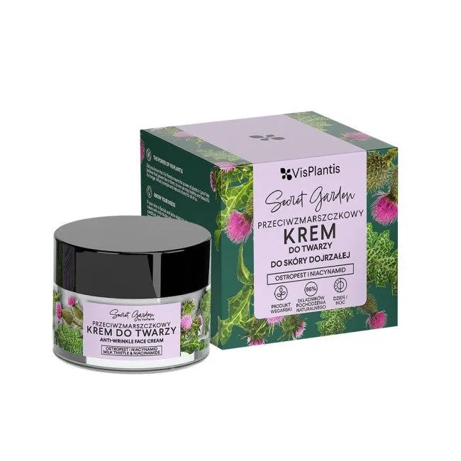 Vis Plantis Cream anti-wrinkle for day and night Pieno usnis - pirmieji senėjimo požymiai 50ml - Kosmetika