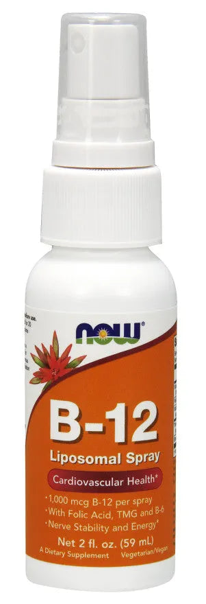 Vitamin B-12 Liposomal Spray - 59 ml - NOW Foods - Papildai