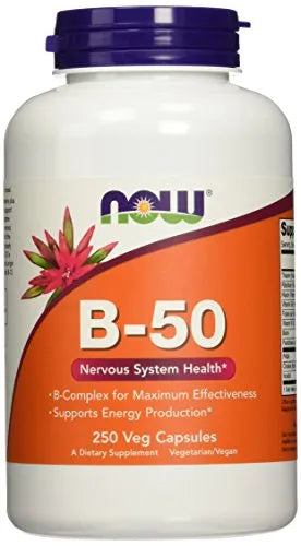 Vitamin B-50 - 250 vcaps - NOW Foods - Papildai