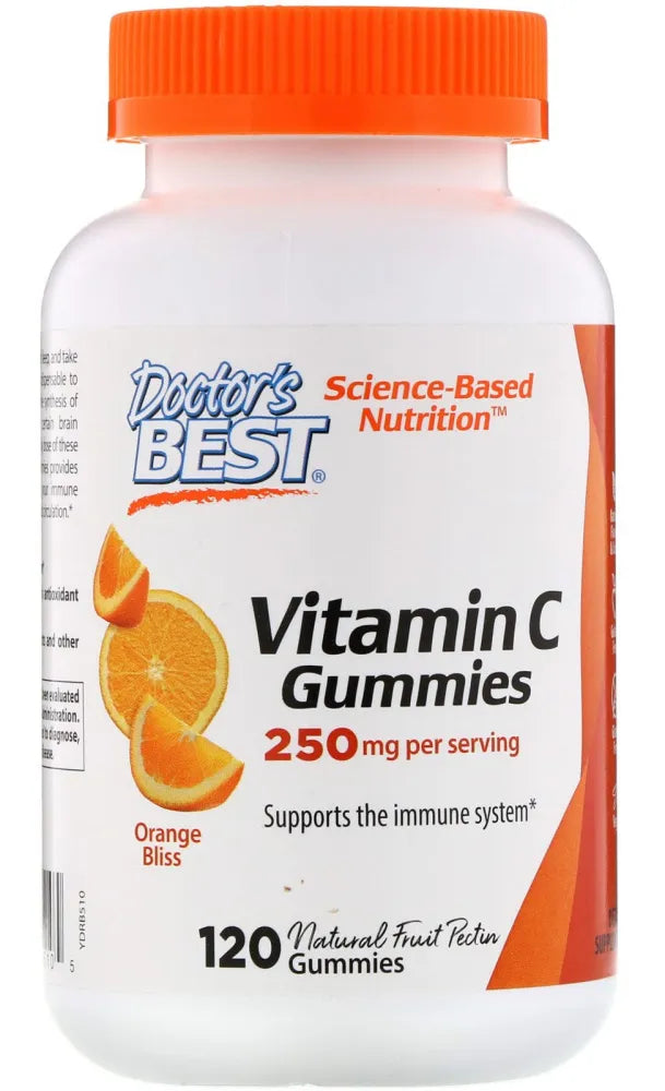 Vitamin C 250 mg Orange Bliss - 120 gummies - Doctor’s Best - Papildai