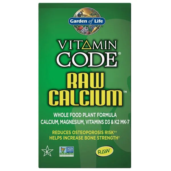 Vitamin Code Raw Calcium - 60 vcaps - Garden of Life - Papildai